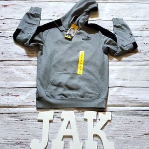 🆕️ PUMA MEN'S GRAY PIPE SPORTS HOODIE